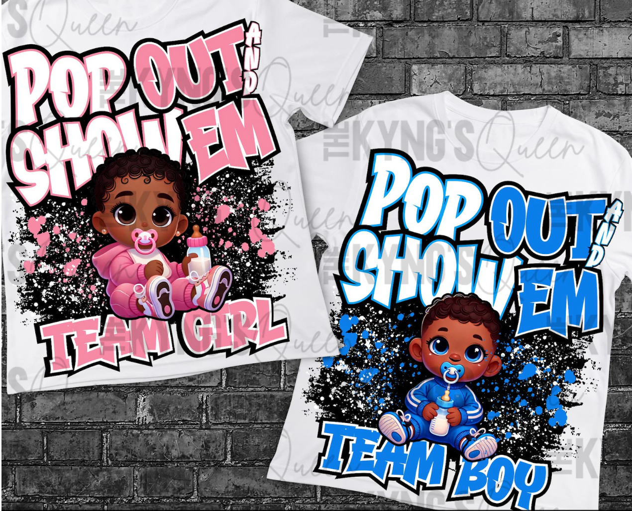 Pop Out and Show Them Gender reveal